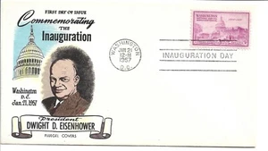 1957  DWIGHT D. EISENHOWER, 2ND TERM INAUGURATION, FLUEGEL - Picture 1 of 1