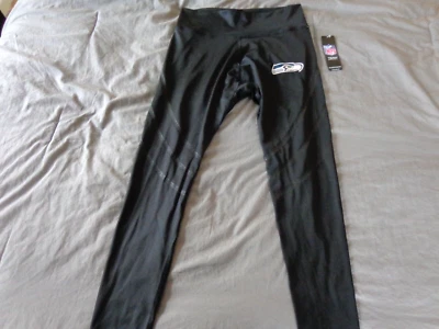 NFL SEATTLE SEAHAWKS  Women / Girls  Lounge Pants, Sleepers, PJs  BLACK  ( XL ) - Image 1 of 4