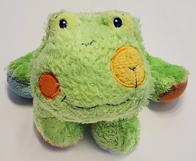 Peluche Mary Meyer Cheery Cheeks Happity Green Frog 7" con vientre a rayas Foto 1 de 4