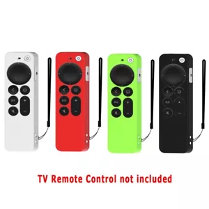 Drop Protection Cover Skin Silicone Case for Apple TV Siri Remote Remote Control - Picture 1 of 10