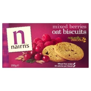 Nairns Mixed Berries Oat Biscuit 200g-4 Pack - Picture 1 of 1