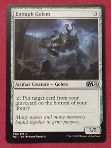 Magic The Gathering 2021 CORE SET M21 EPITAPH GOLEM artifact card MTG - Picture 1 of 2