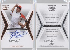 2012 Leaf Ultimate Draft Tyler Gonzales #BA-TG1 Auto