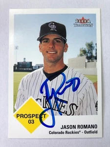2003 Fleer Tradition Colorado Rockies Jason Romano Autographed Card #428 - Picture 1 of 1