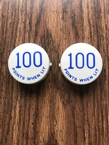 2 Gottlieb Pop Bumper Caps 100 Points When Lit  ( NEW ) - Picture 1 of 3