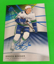 2019-20 Upper Deck SP Game Used Blue Auto Auto Brock Boeser #93 Auto