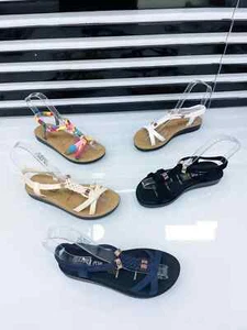 Damensandalen Schuhe Damen elastisch Riemen Sommer offene Zehen Bling Schuhe Größen - Bild 1 von 1