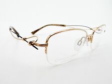 NOS Charmant XL2066 Line Art Eyeglasses FRAMES GP Gold 51[]17-135 Brown I792