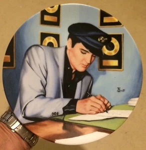BRADFORD EXCHANGE DELPHI Elvis "Closing the Deal" Limited Edition Plate - Picture 1 of 3