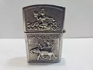 Accendino Siam Vintage Funzionante Argento Sterling, Inserto Zippo 6436/33 - Foto 1 di 7