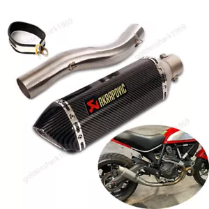 Tubo de eslabón de escape medio 51 mm para Ducati Monster 797 Scrambler 800 821 - Imagen 1 de 12