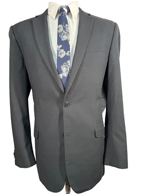 PARC 81 Mens Charcoal Gray ATHLETIC FIT Suit Sport Coat Blazer Jacket SIZE 42L - Image 1 of 4