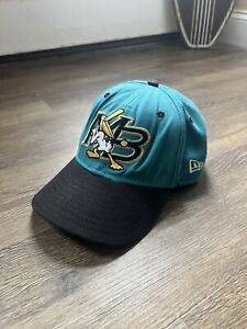 Vintage Myrtle Beach Pelicans New Era Minor League Baseball Snapback Hat Teal