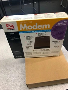 NEW Zoom USB Mini External Modem 56K V.92/V90 Modem Model 3090 with Software, - Picture 1 of 6