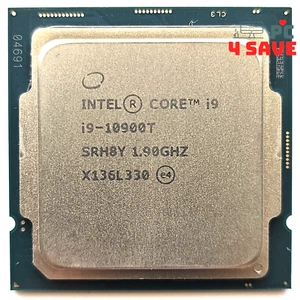 Intel Core i9-10900T 1.9GHz 10-Core 20MB LGA1200 Desktop CPU Processor SRH8Y 35W - Picture 1 of 1