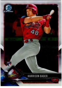 2018 Bowman Chrome Baseball - Harrison Bader ROOKIE UNLIMITED SHIPPING FOR $4.00 - Picture 1 of 2