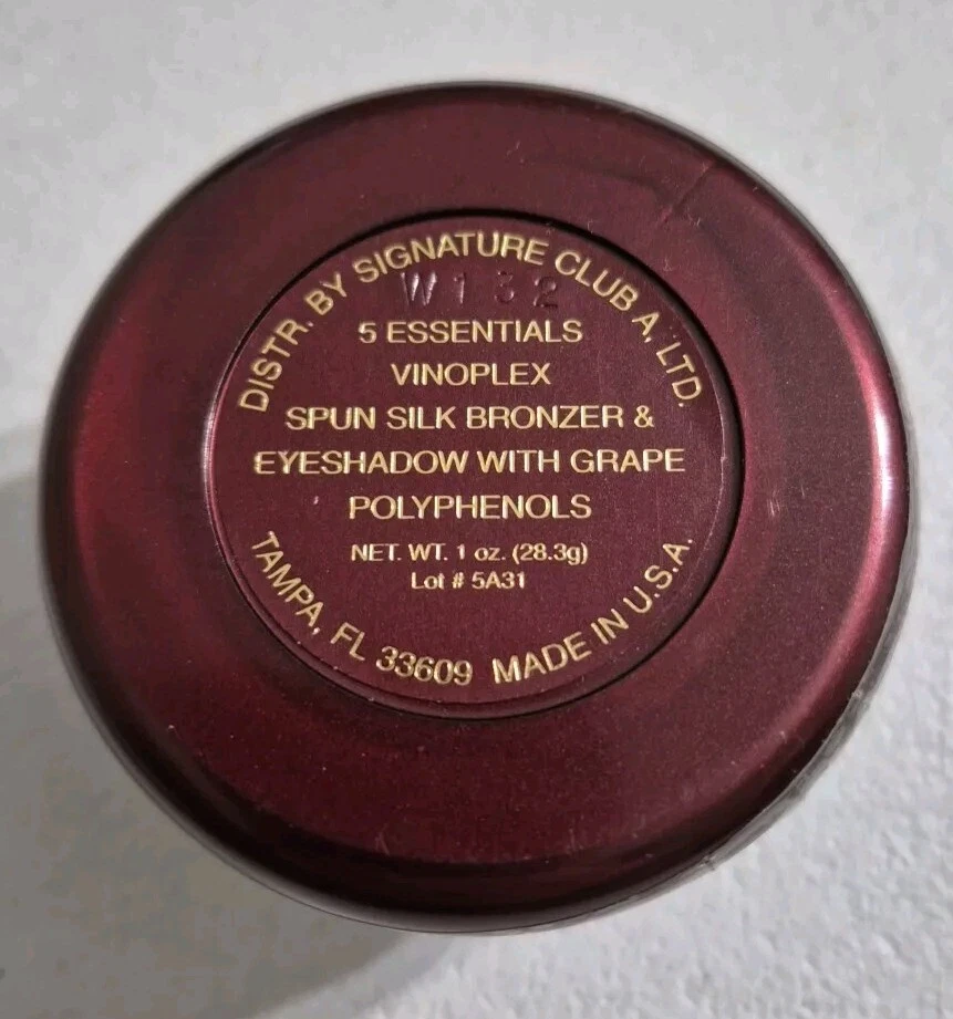 NUEVO Bronceador y sombra de ojos Signature Club A 5 Essential Vinoplex seda hilada 1 oz Foto 1 de 4