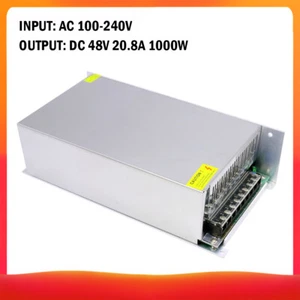 AC 100-240V to DC 48V 20.8A 1000W Voltage Transformer Regulated Switching V1O4 - Picture 1 of 11