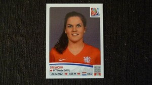 PANINI WORLD CUP WOMEN CANADA 2015 SIRI WORM NEDERLAND VIGNETTES # 88 MINT 