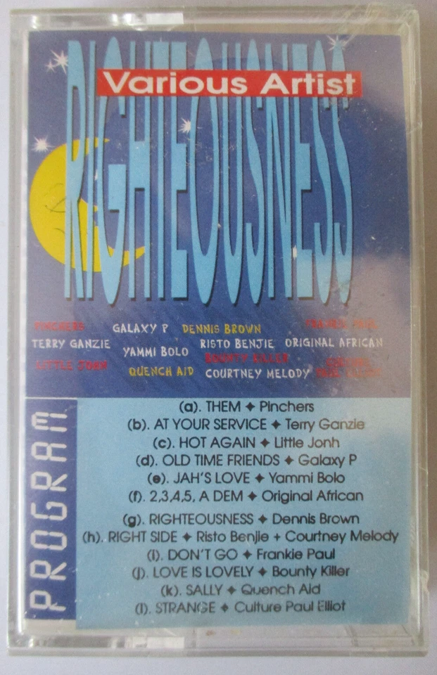 RIGHTEOUSNESS -VARIOUS ARTISTS REGGAE CASSETTE TAPE VP RECORDS -NEW - Image 1 of 2