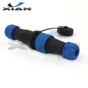 SD16 IP67 2Pin Waterproof Connector Plug Socket,Electrical Cable Wire Connector - Picture 1 of 7