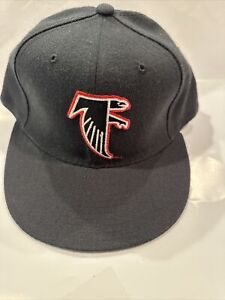 VINTAGE 80S 90s ATLANTA FALCONS NEW ERA NFL Fitted 7 3/8 HAT Wool K