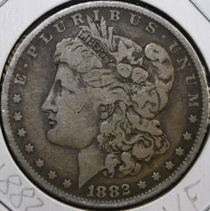 1882 O/S Morgan dollaro d'argento VF US#364 - Foto 1 di 2
