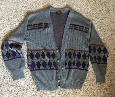Missoni  Mens Cardigan Argile Sweater Long Sleeve Acrylic Sz XL Vintage Grandpa - Image 1 of 4