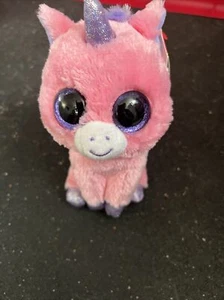 TY Beanie Boos - MAGIC das rosa Einhorn (Glitzeraugen) (6 Zoll) - MWMTs Boo - Bild 1 von 2