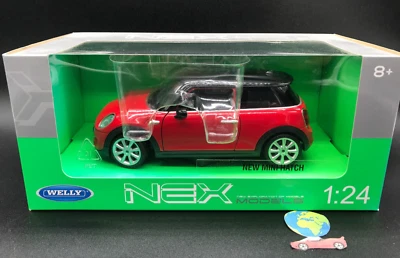 Welly Mini New Mini Hatch, automodello scala 1:24, vintage (1586) - Immagine 1 di 4