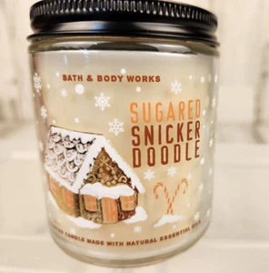 3 NEW Bath & Body Works Sugared Snickerdoodle Single Wick 7 oz Medium Candle - Picture 1 of 3