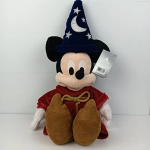 Disney Store Mickey Mouse Sorcerer Plush Wizard Stuffed Toy with Tag 55cm - Picture 1 of 10
