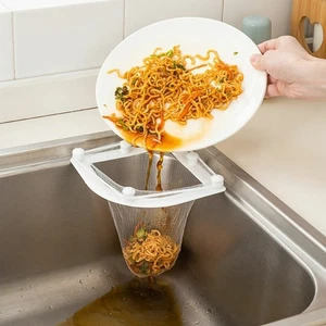 Bins Sink Filter Bag Triangle Drainage Rack Kitchen Accessories Strainer Bags - Picture 1 of 13