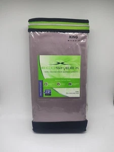 ECOSHEEX 100% Viscose From Bamboo King Pillowcases King - Lilac - Picture 1 of 2