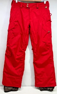 Pantaloni da sci snowboard Burton Dry Ride donna piccoli rossi nylon impermeabili isolati - Foto 1 di 17
