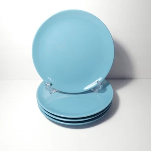 Juego de 4 platos de postre para ensalada IKEA Suecia Fargrik azul turquesa 8,25" #15199-1 - Imagen 1 de 18