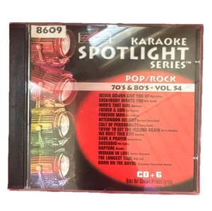 Sound Choice: Pop/Rock 70s & 80s, Vol. 54, 8609, Karaoke CDG, FAST SHIPPING! - Picture 1 of 3
