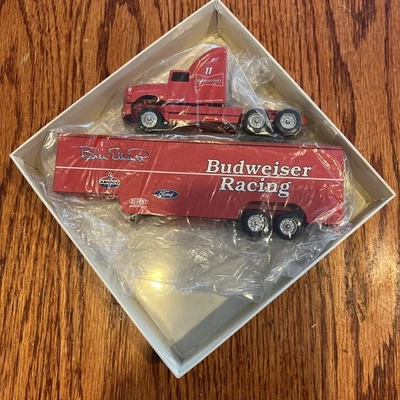 NASCAR BILL ELLIOTT #11 1994 Budweiser Racing 1/64 Winross Transporter Hauler Ex - Image 1 of 4