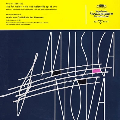 HESSENBERG String Trio Op.48 JARNACH Music for SQ KEHR TRIO, HAMANN SQ GY2 10/56 - Image 1 of 2