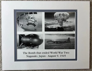 Exhibición de fotos firmada por Fred Olivi 11x14 Bockscar piloto bombardero Nagasaki autógrafo  - Imagen 1 de 2