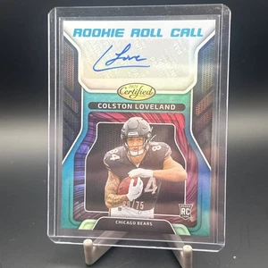2025 Panini Certified Colston Loveland - Rookie Roll Call Auto 68/75 - Bild 1 von 6