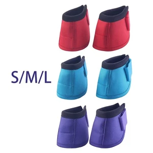 Horse Bell Boots Wear Resistant Protection Comfortable Equestrian Equipment - Picture 1 of 48