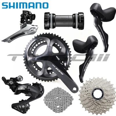 Shimano 105 R7000 2×11 Speed Groupset Crankset Front Rear Derailleur STI Lever - Image 1 of 4