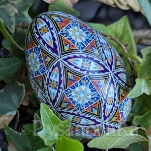 Ganso Pysanka ucraniano real Pysanky Best de Halyna, huevo de Pascua. - Imagen 1 de 14