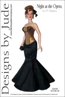 Opéra Poupée Vêtements Couture Motif 17 " Athlétique Corps Dede Denton Tonner - Photo 1/4