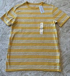 Cat and Jack Short Sleeve T-Shirt XL Extra Large (16) Yellow/Grey - Picture 1 of 17