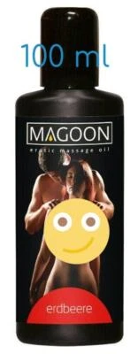 Olio da massaggio aromatizzato alla fragola per massaggi sensuale erotico - Immagine 1 di 2