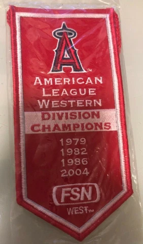 Anaheim Angels MLB American League West Division Champions Mini-Flag Banner NIP Cover