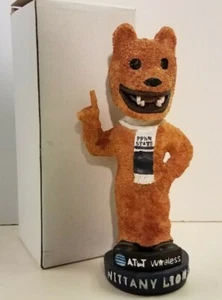 PENN STATE NITTANY LIONS Mascot BOBBLEHEAD NCAA PSU university scarf AT&T - Picture 1 of 7