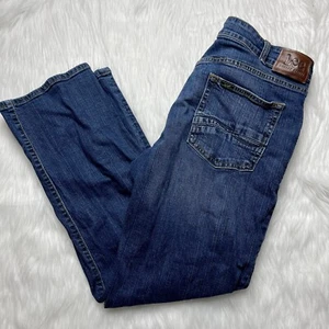 Lee Men’s 36x30 Straight Leg Jeans Dark Blue Denim Cotton Spandex 36 Waist - Picture 1 of 6